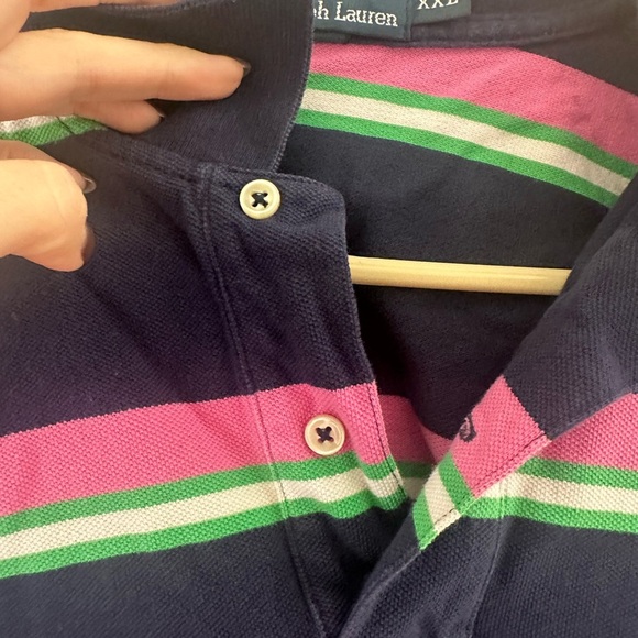 Polo Ralph Lauren multicolor striped cotton pique polo shirt. - Picture 5 of 8
